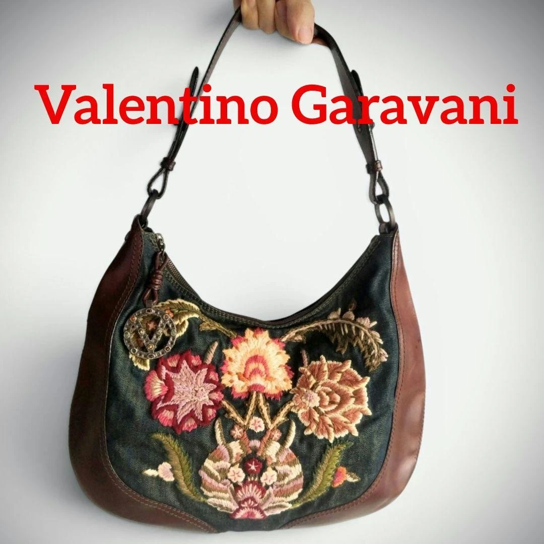 Valentino Leather Exterior Floral Bags & Handbags for Women for