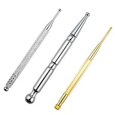 3PCS Massage Tools, Manual Acupuncture Pen, Stainless Steel Acupressure Stick, F