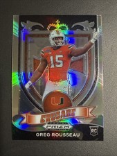 2021 Panini Prizm Draft Picks Collegiate #179 Greg Rousseau Silver