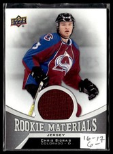 2016-17 Upper Deck Rookie Materials Chris Bigras Colorado Avalanche #RM-BR