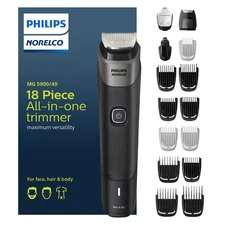 Philips Norelco Multigroom Series 5000 18 Piece, Beard Face, Hair, Body.