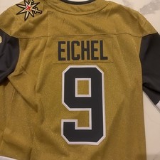 Men's Knights 9 Jack Eichel Fanatics Gold Home Breakaway Jersey