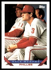 Dale Murphy 1993 Topps #445 Phillies MLB READ FREE SHIPPING AutographDen
