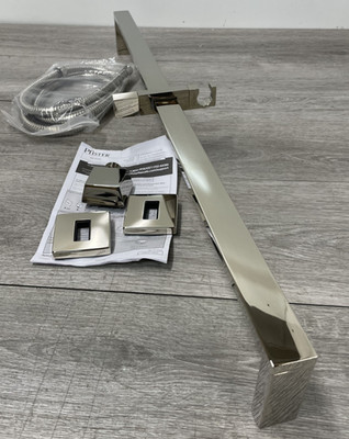 Pfister HSK-41SHWWD Modern Square Adjustable Slide Bar - Polished Nickel *READ*