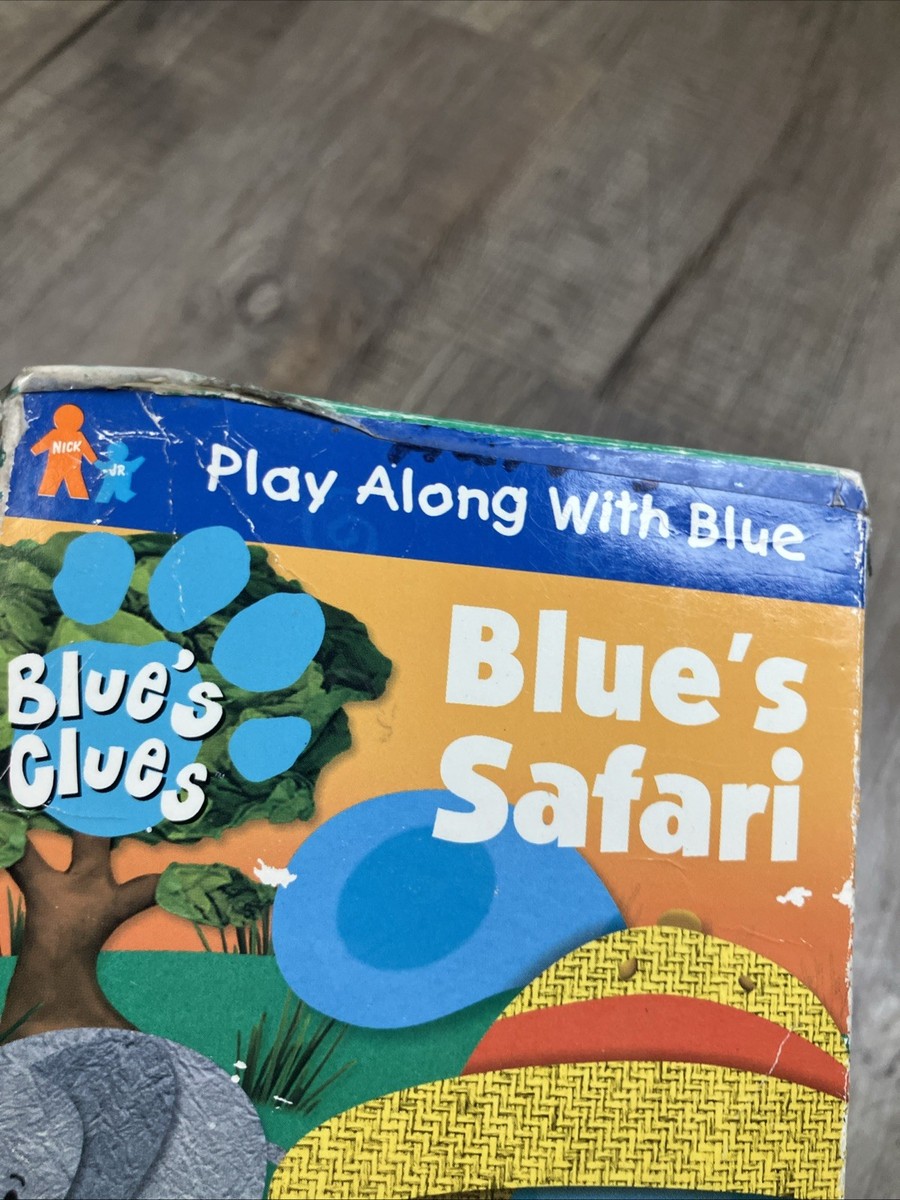 Blue's Clues Blue's Safari VHS Tape 2000 Nick Jr Nickelodeon Steve