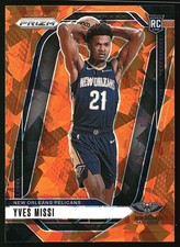 2024 Yves Missi - #233 Prizms Orange Ice - New Orleans Pelicans a52