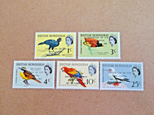 British Honduras 1966 Birds Stamps of 1962 Overprinted "DEDICATION OF SITE