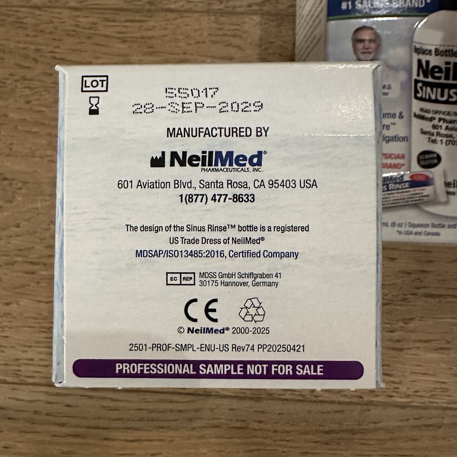 NIB 4 Boxes NeilMed Sinus Rinse 8 oz Bottles Plus Packets