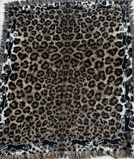 Vintage Leopard Print Spots Animal Safari Jungle Earthy Throw Tapestry Blanket
