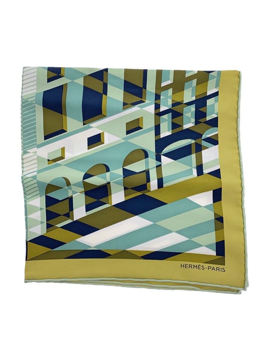 HERMES Green Silk Carré 45 Scarf for Women in Original Box