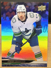 2024-25 Upper Deck Extended Silver Foil #635 Kiefer Sherwood Vancouver Canucks