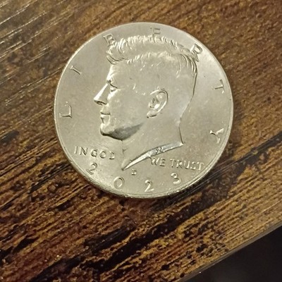 missing rim 2023 Kennedy Half Dollar 50C United States Coin Uncertified Ungraded