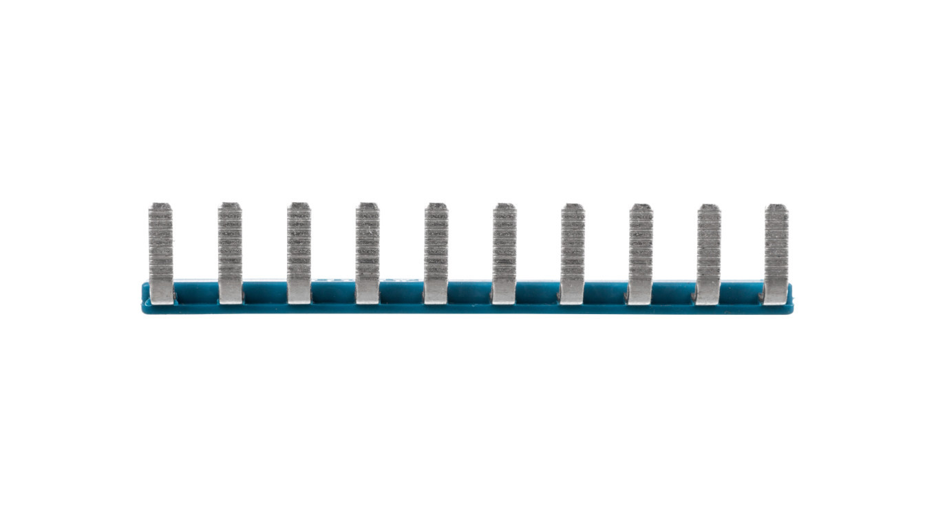 Plug-in bridge, 10-track, 6.15mm pitch, blue EB 10- DIK BU 2716680 /10pcs/
