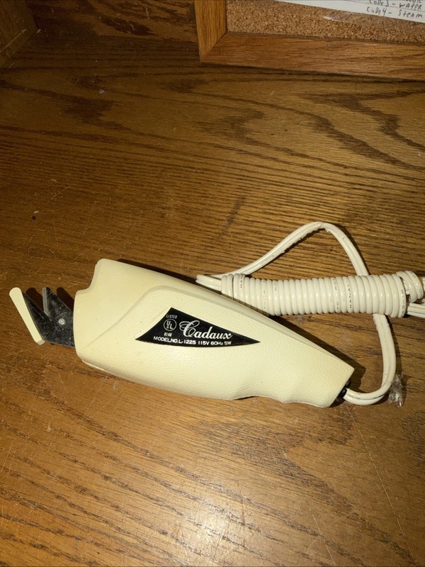 VINTAGE CADAUX AUTOMATIC ELECTRIC SCISSORS ~MODEL L-1225 Japan j/p