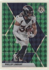 2020 Panini Mosaic Green Mosaic Prizm Phillip Lindsay #70 0c4