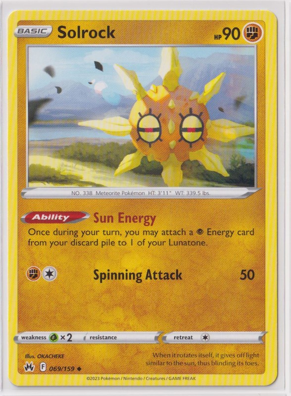 Pokemon Crown Zenith - 069/159 Solrock