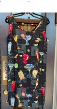 VTG HAWAIIAN RAYON DRESS Paradise Found COCKTAILS Hawaii  SIZE XL TIKI OASIS
