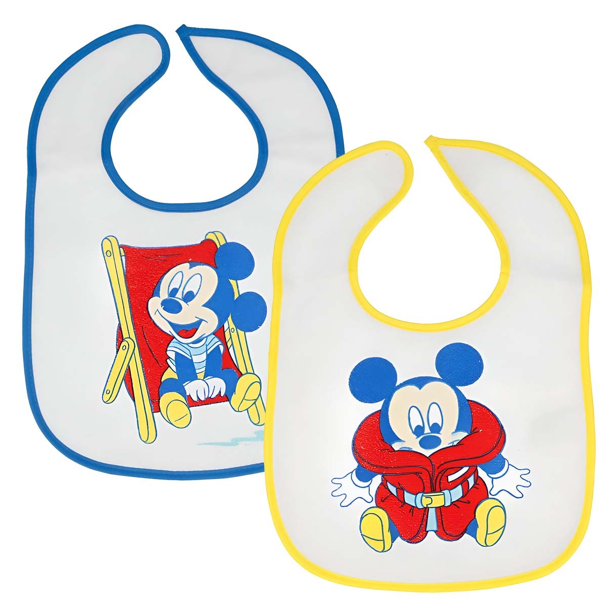 Bavoir Mickey Mouse Disney en coton lot de 2 pour bébé