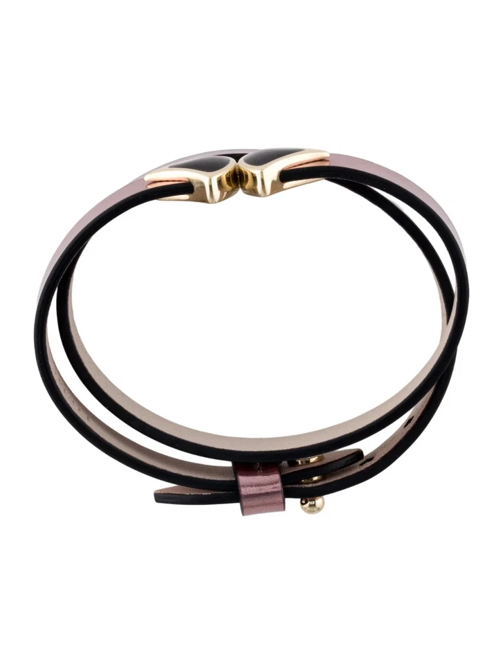 Bvlgari Divas' Dream эмаль кожаный двойной надежном браслет позолоченный латуни - Изображение 3 из 4