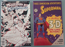 SUPERMAN RED SUPERMAN BLUE 1 3D SPECIAL 1996 DC COMICS  BONUS 3D ADVENTURES