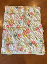 Cloud Island Floral Field Quilted Crib Blanket reversable