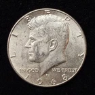 40% Silver 1968 Kennedy Half Dollar - Circulated Condition - 15-37