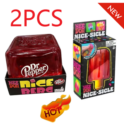 2Pcs Needoh Dr Pepper Nice Cube Suptid Squish & Ice Cream Nice