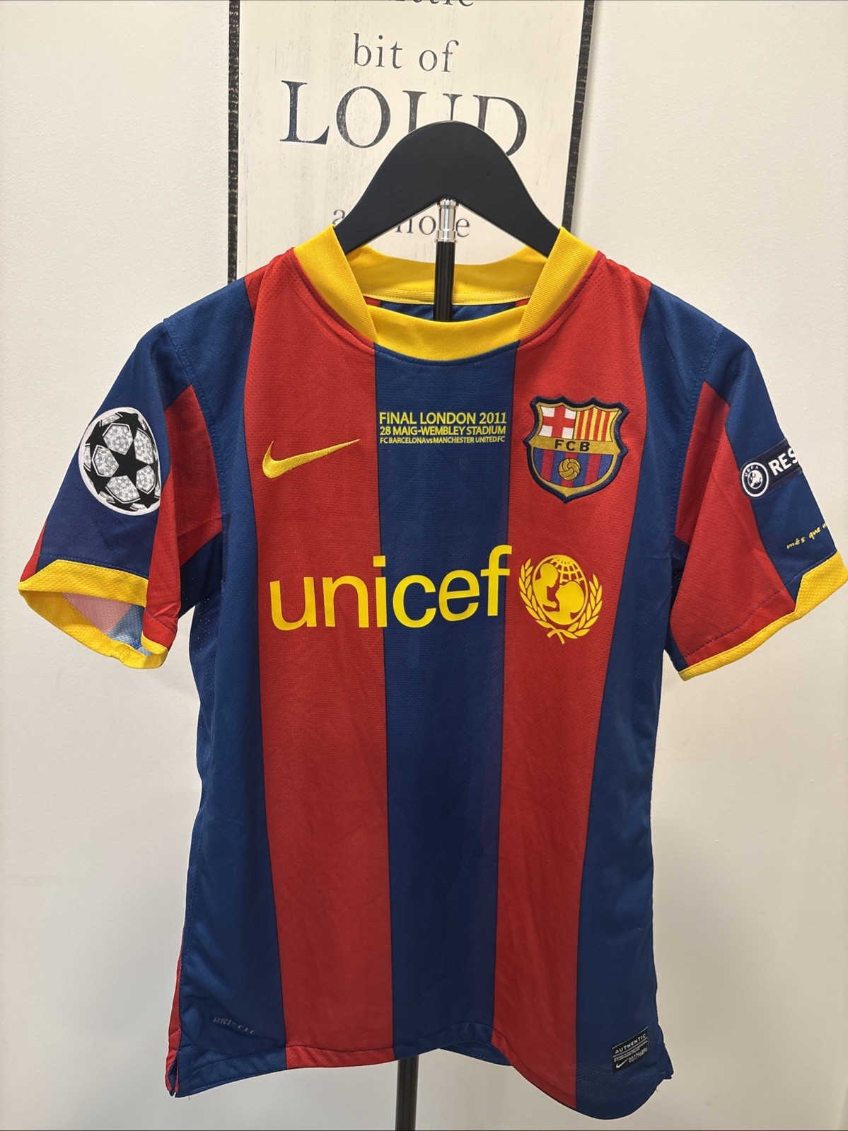 Unicef 2010/11 Nike Home Jersey  David Villa #7– Men’s Size Small ⚽️🔥🔥