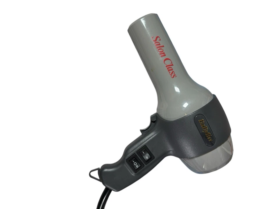 BaByliss Salon Class Hair Dryer Set Diffuser Hood Nozzle Boxed Vintage 1500W - Image 2 of 4