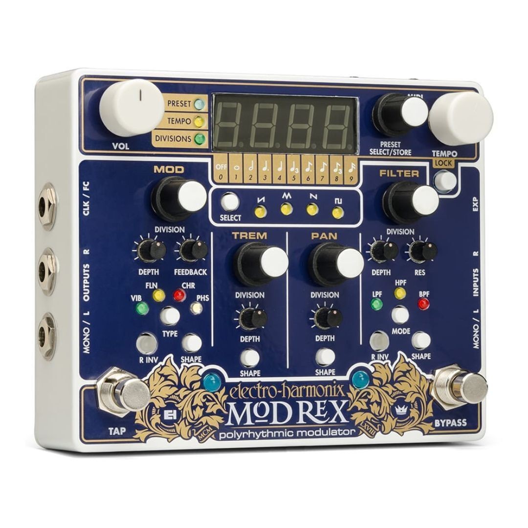 Electro-Harmonix Mod Rex Полиритмический модулятор Гитарной педали с 4 модуляциями ТОНА 46690₽