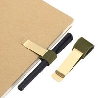 StiftöSe FüR Notebook, Messing Retro Wachs, OlivgrüN/Messing