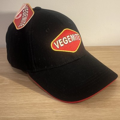 New W Tags Black Vegemite Logo Adjustable Strap Back Cap Baseball