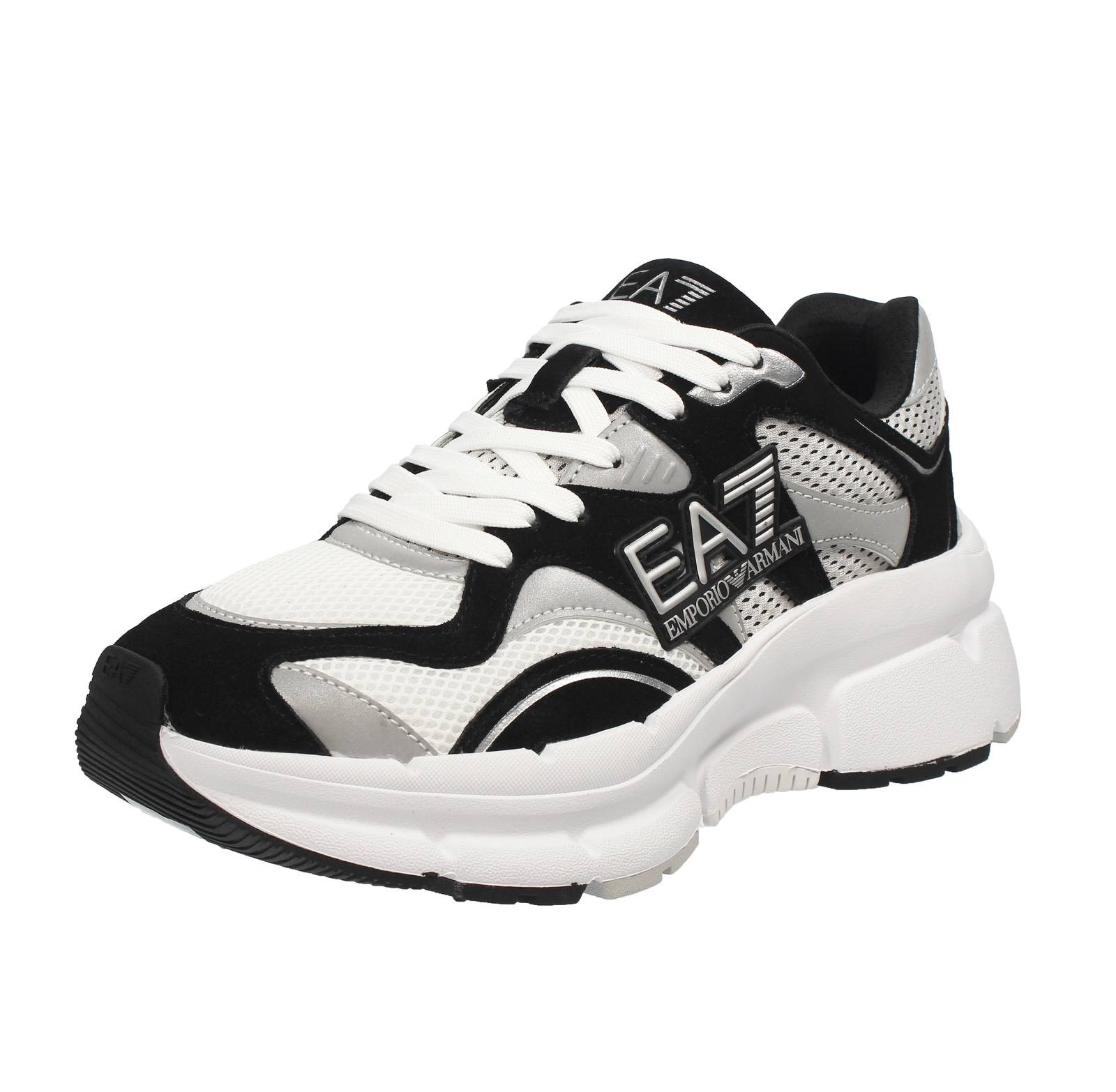 Ea7 Emporio Armani Crave - Sneaker aus schwarzem Wildleder und Mesh - Gre 43 13 95 US 29190₽