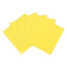 Schaumstoffplatten 25,4 x 25,4 cm, 10 mm, EVA-Bastelschaumstoff gelb, 5 Blatt