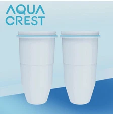 AQUA CREST Water Filters Compatible with ZeroWater® Pitcher & Dispenser (2) NEW