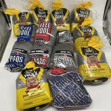 6x Steel Wool Lot - 12 Pad Super Fine Grade #0000 Rhodes American Final Finish