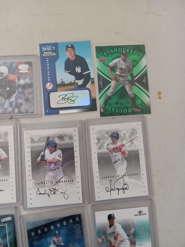 Signed Limited Edition Jersey Patch Baseball Cards Topps Donruss #'d AUTO Fleer - Image 4 of 4