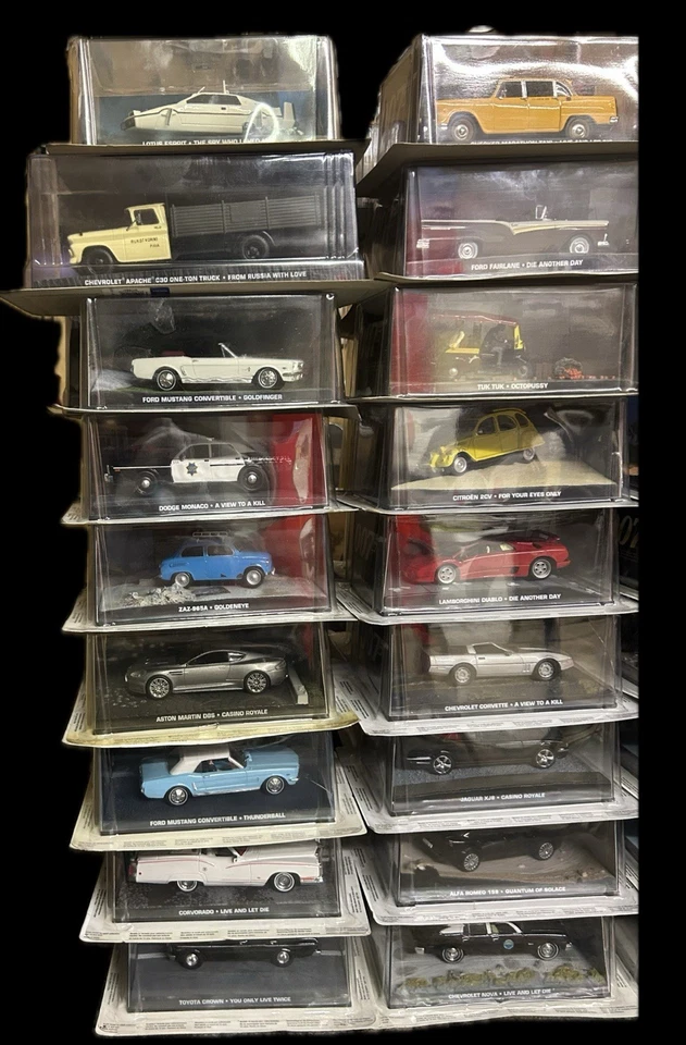 Collezione 80 Modellini Auto James Bond 007 - Scala 1:43 - GE Fabbri - Immagine 2 di 4