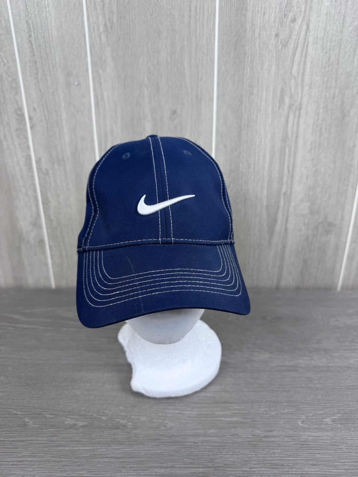 Unstructured Baseball Hat Dri-fit Cap Navy Blue Swoosh