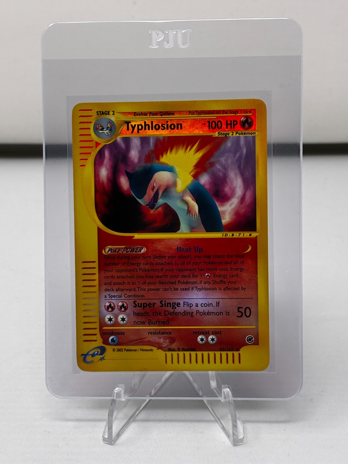 Typhlosion- 065/165- Expedition Base Set -Reverse Holo-LP-Pokemon Card