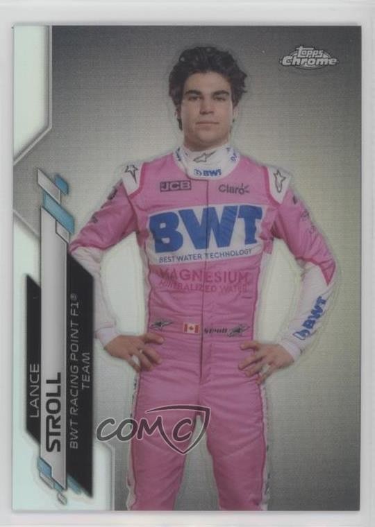 2020 Topps Chrome Formula 1 F1 Racers Refractor Lance Stroll #14 Rookie RC 0s5s