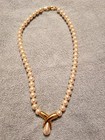 Vintage Signed Napier Gold Tone Faux Pearl 19” Necklace. Mint Cond. — photo 1