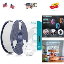 PLA Plus 1.75mm Filament - 1kg Neatly Wound White Spool for FDM Printers