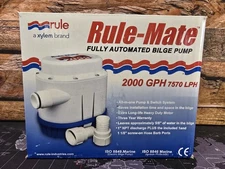 New! Rule-Mate 2000 GPH Fully Automated Bilge Pump - 12V RM2000A - Blue/White