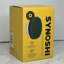 Synoshi 6pk Replacement Sponge Brush Heads for Synoshi Power Spin Scrubber BNIB