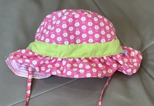 i play. Pink Floral Baby Sun Hat UPF Swim Beach Bucket Hat w/ Chin Strap Toddler