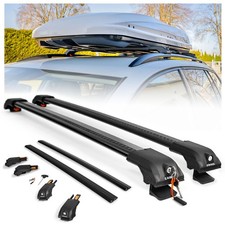 Dachgepäckträger für Volkswagen VW Multivan (T5) 2003-2015 Schwarz Lackiert