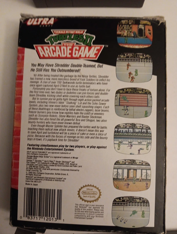 TMMT The Arcade Game NES *Original Owner * - Image 3 of 4