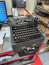Vintage 1937 Royal Model O Portable Typewriter in Original Case thumbnail