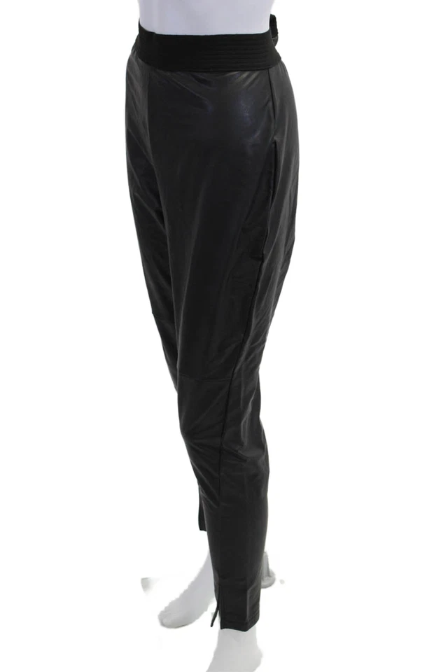 Pantalones de chándal negros para mujer French Connection cremallera 88 % poliéster talla L Foto 2 de 4